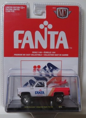 M2 Machines Coca Cola Fanta 1973 Chevrolet Cheyenne Super 10 4X4