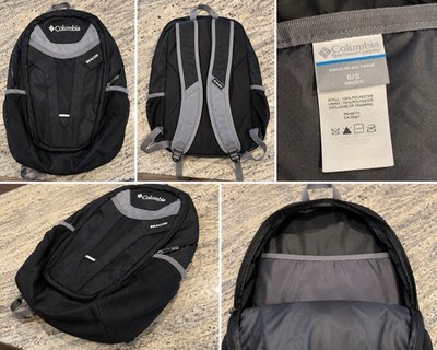 Columbia Beacon Backpack Black Gray Laptop School Travel Hiking Daypack Unisex