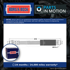Brake Hose fits AUDI 80 S2 B4 2.2 93 to 95 ABY Hydraulic B&B 893611707 Quality
