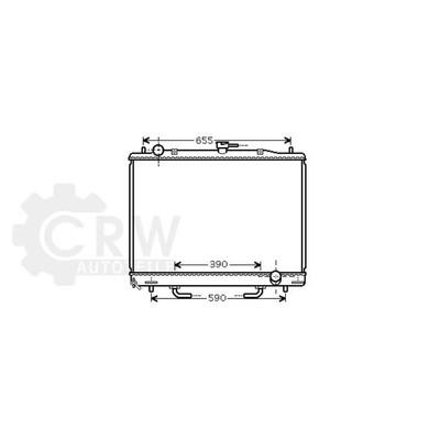AVA QUALITY COOLING Wasserkühler Kühlrippen gelötet für Mitsubishi Pajero IV