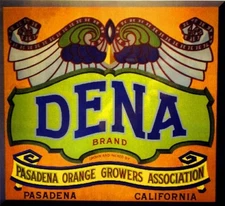 Pasadena California Alta Dena #2 Orange Citrus Fruit Crate Label Art Print