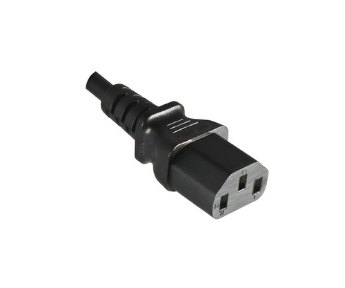 DINIC Kaltgerätekabel halogenfrei, 1mm², VDE, LSZH, C13 auf C14, schwarz, 1m - Bild 3 von 5