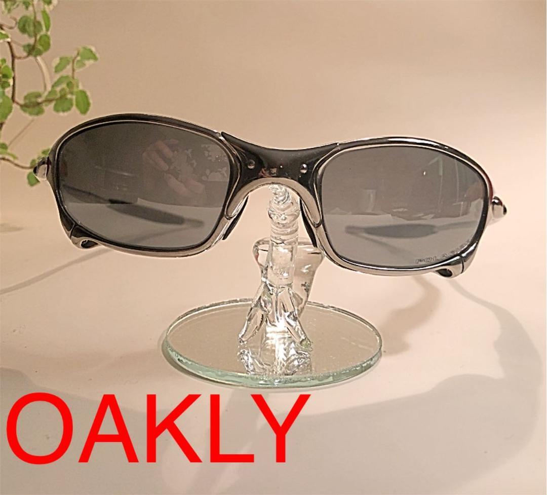 OAKLEY JULIET X METAL Sunglasses Frame Silver Black Lens OAKLEY JULIET X METAL Sunglasses Frame Silver Black Lens