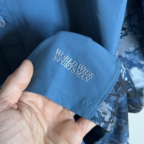 World Wide Sportsman Men’s Vented Fishing Shirt 2XL Stretch - 第 10/14 張圖片
