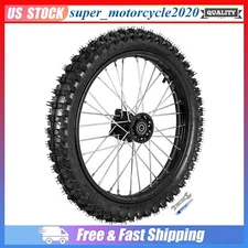 New 17" 70/100-17 Front Wheel Rim Tire For Dirt Pit Bike CRF70 TTR110 KLX65 SDG