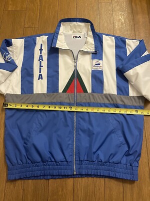 イタリア製 FILA WORLD CUP 98 サッカーシャツ L Vintage France World Cup 1998 USA FILA Soccer Jacket Italia