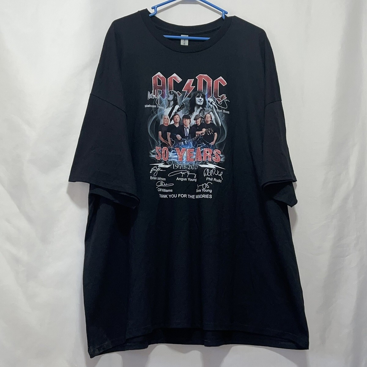 ACDC t shirt 50 Years mens size 5xl black nwot e1300 | eBay