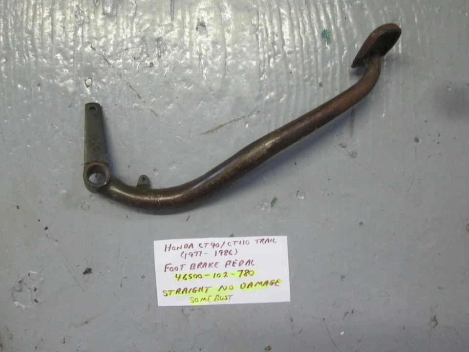 Pedal de freno Trail CT90 / CT110 de colección Honda 1977 - 1986, 46500-102-780 Foto 3 de 4