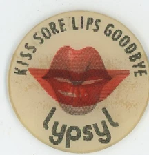 Lypsyl  Lip Balm 1960's VARI-VUE Kissing Lips Motion Lenticular Advertisement