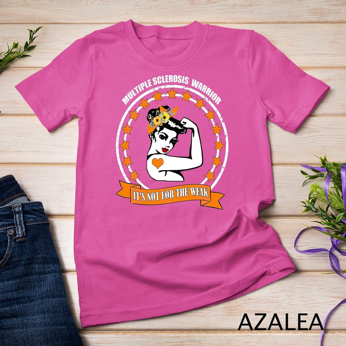 Multiple Sclerosis Awareness MS Warrior Mom Support Gifts Unisex T