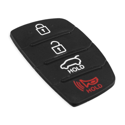 For Hyundai-Replacement Rubber Pad Fit For 4 Button Key Shell Remote Black. P7Q2 - Picture 10 of 11