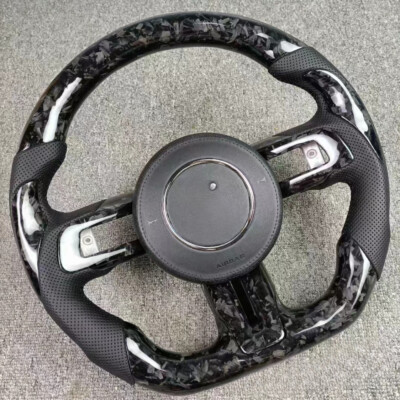 Customized Forged Carbon Fiber Steering Wheel for Ford Mustang Shelby GT 15-23