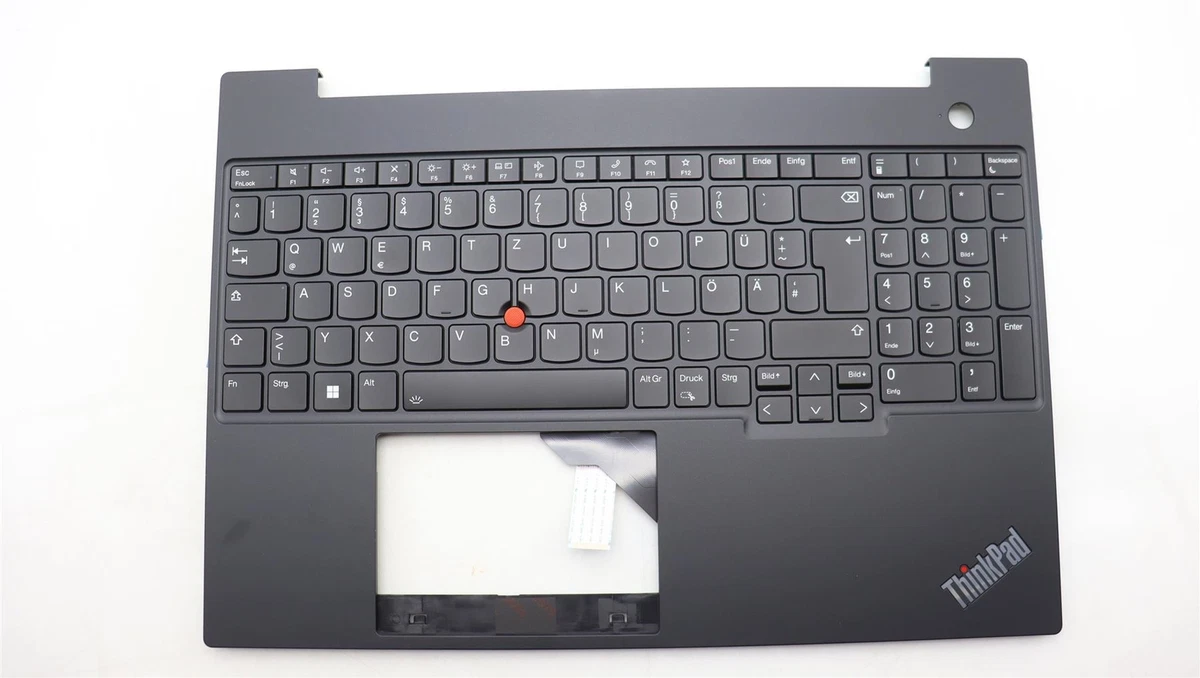 Lenovo ThinkPad E16 Gen 1 Palmrest Cover Keyboard German Black 