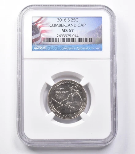 MS67 2016-S Washington Quarter Cumberland Gap NGC *5462