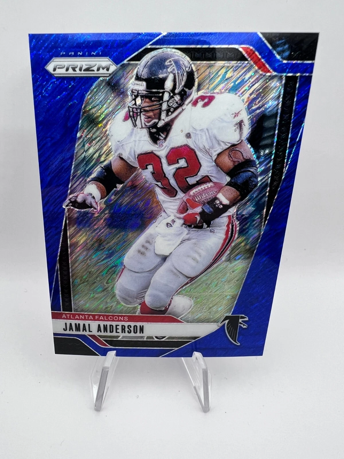 Jamal Anderson - 2024 Panini Prizm #18 Blue Shimmer /25 Atlanta Falcons SSP
