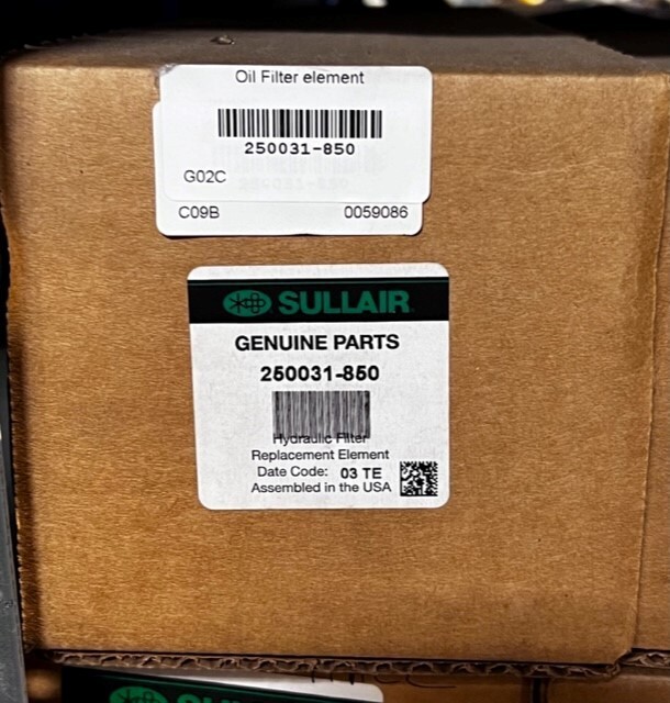 Oem Sullair Oil Filter Element 250031 850 250031850 For Sale Online 