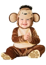 Mischievous Monkey Incharacter Halloween Baby Costume 9-12 mos Fantasia macaco