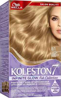 New Wella Koleston Supreme Hair Color Infinite Glow Ash 8/1 Light Ash Blonde