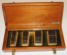VINTAGE MOORE TOOLS TAPER GAUGE SET IN WOODEN BOX BY STARRETT! 40 PIECES! 1"-2"