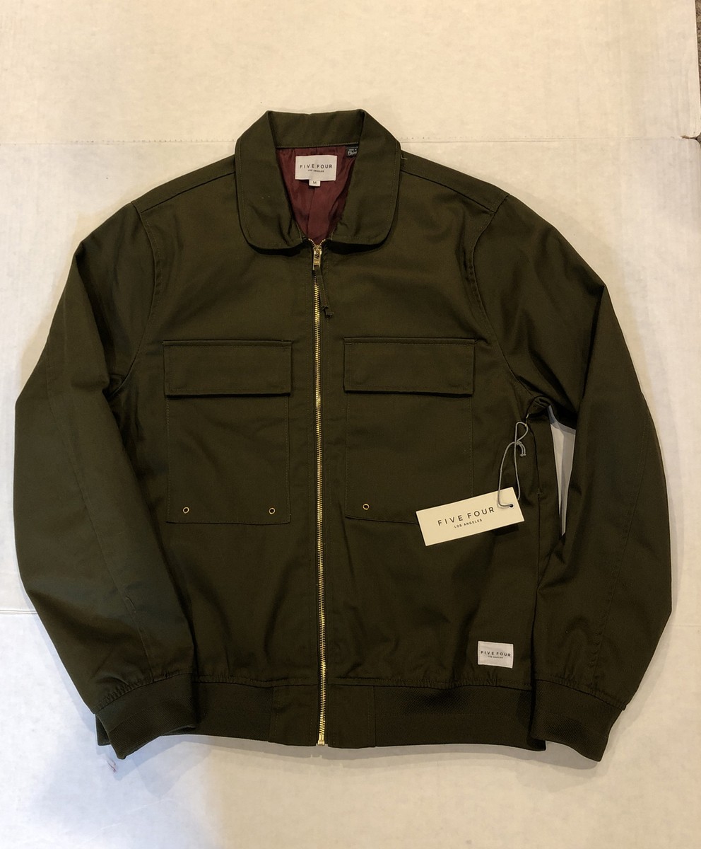 Five Four Los Angeles Men's Lennox Jacket Olive Medium NWT Five Four Los Angeles Men's Lennox Jacket Olive Medium NWT