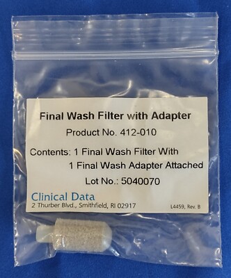 (Vital Clinical) Final Wash Filter w/ Adapter Part# 412-010 | eBay