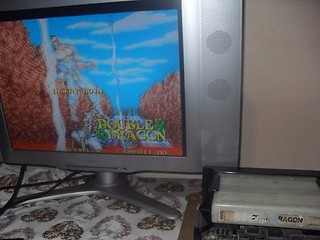 NEO GEO MVS DOUBLE DRAGON  AUTHENTIC SNK ORIGINAL RENT CASE WHITE snk G 