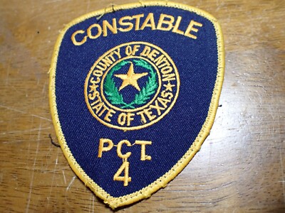 TEXAS CONSTABLE PCT 4 EARLY VEST PATCH BX V #17