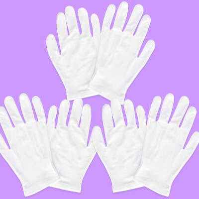 PAIRS MOISTURISING GLOVES Deep Night Treatment Dry Scaly Cracked
