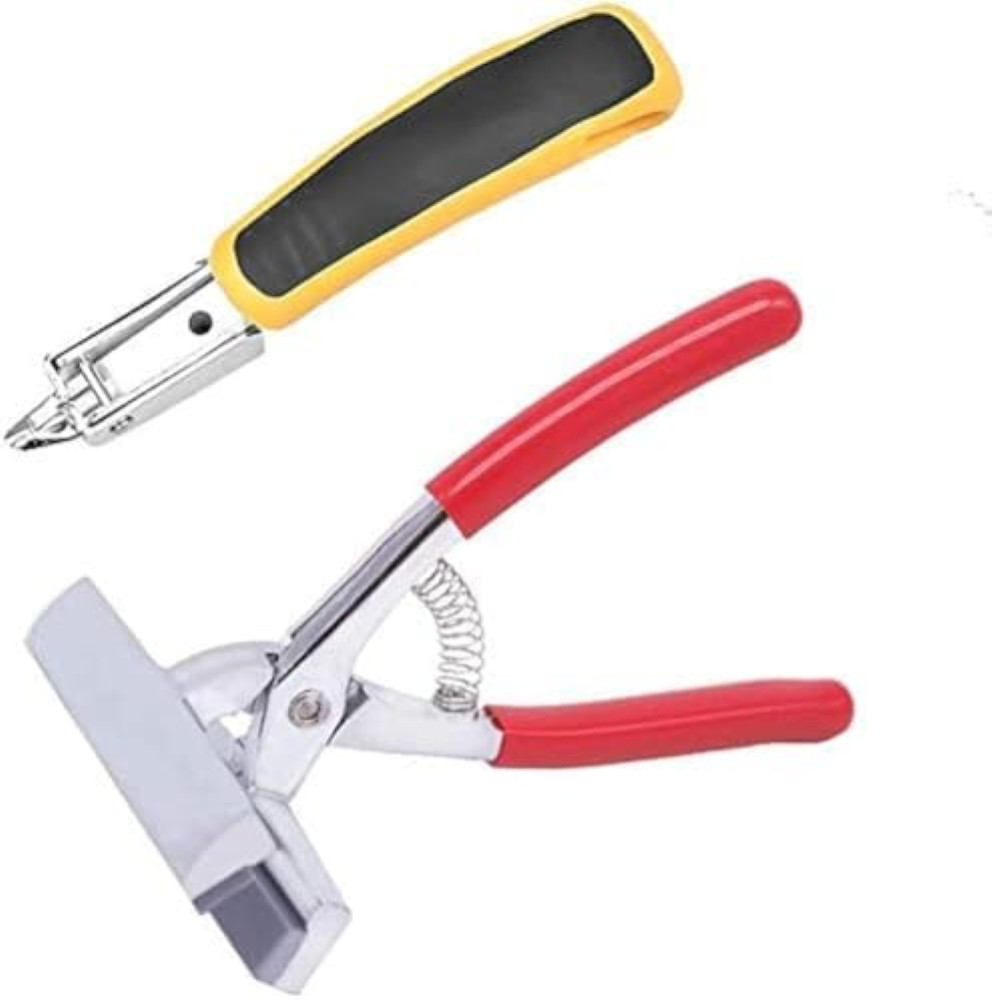 Set Pinza per Tela Pittura e Levapunti Professionale - Acciaio e Gomma