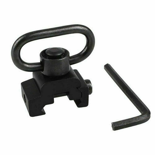 Quick Release Detach QD Sling Swivel Mount Attachment Fit 20mm Picatinny Rail US - Picture 10 of 14