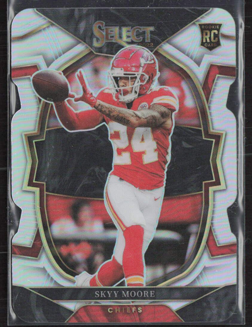 2022 Panini Select #21 Skyy Moore Concourse Silver Die Cut Rookie Chiefs