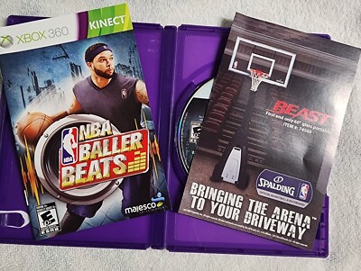 NBA Baller Beats (2012) Xbox 360 Kinect  w/ Manual & Insert 