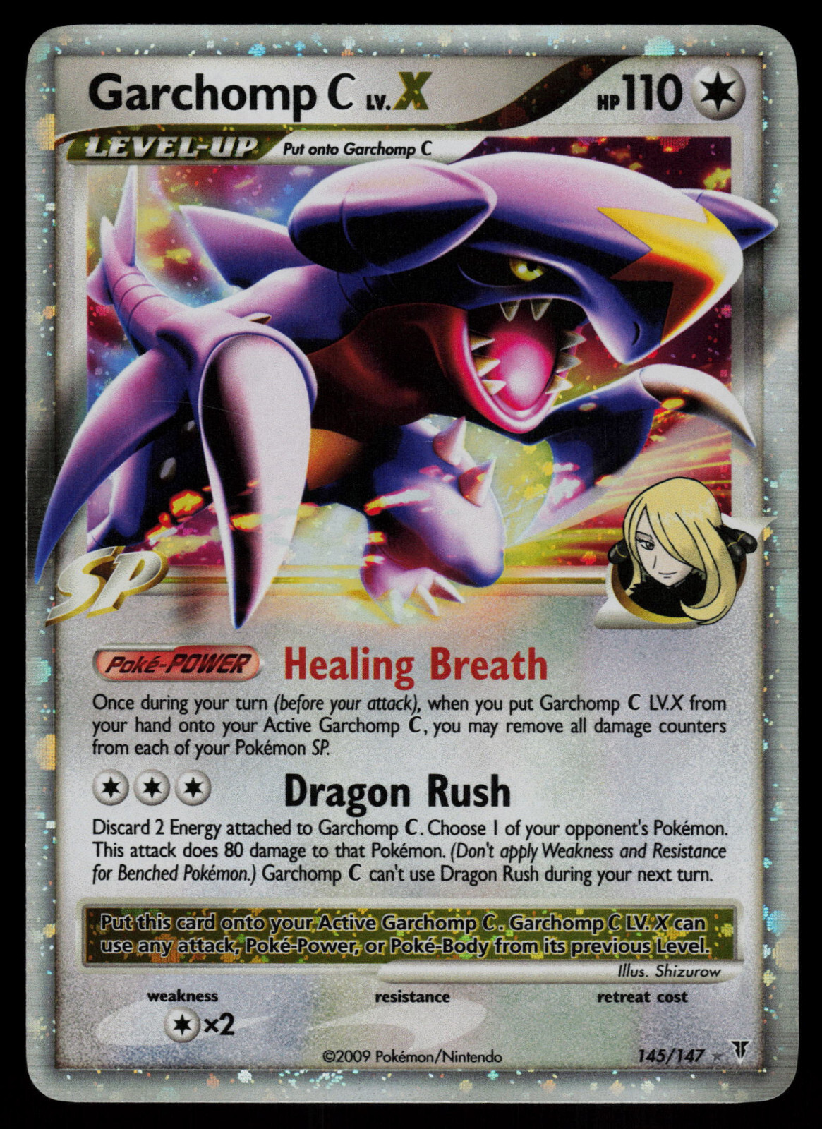 Garchomp C Lv. X - 145/147 - Pokemon Card Supreme Victors Holo Rare - LP