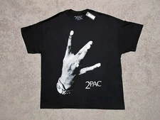 Licensed 2PAC "All Eyez On Me" black oversized t-shirt men's sz XL tupac shakur