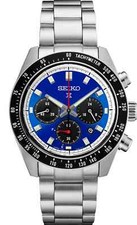 Seiko Speedtimer Solar Chronograph Blue Dial 41.1mm Watch SSC931