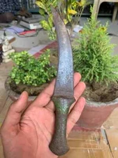 Antique Old Handcrafted Hilt & Iron Blade Indian King Safety Katar Dagger Knife