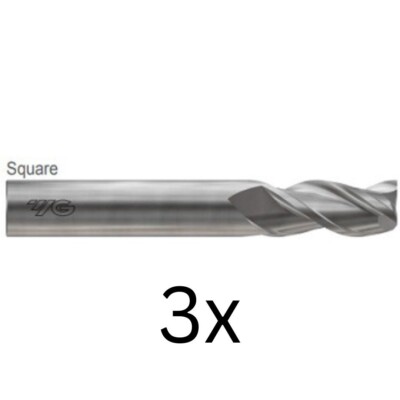 E5G95906 5/16''DIAx1-1/4''LOC ALU-POWER HPC 3FLUTE ENDMILL 37° UNCOATED (3Pcs)