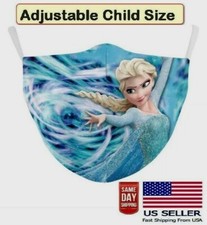 Children Face Mask Reusable Elsa Frozen Adjustable Disney US Seller Fast Ship