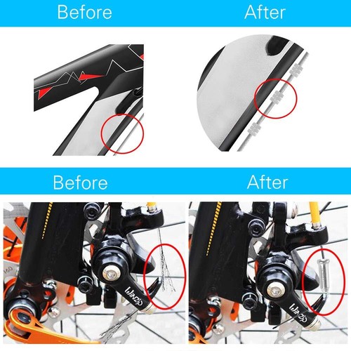 4pcs bike brake & shifter cable set complete inner replacement kit for mountain - Picture 4 of 6