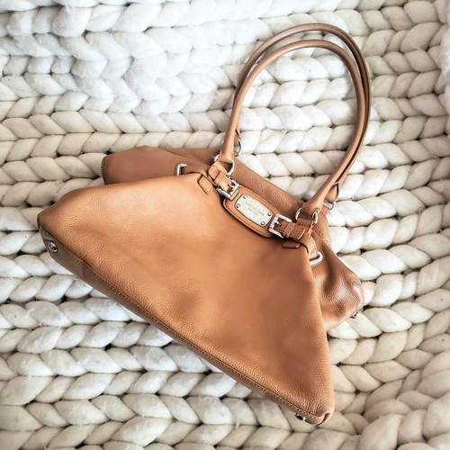 Pebbled Leather Overnight Bag 16x10x7 