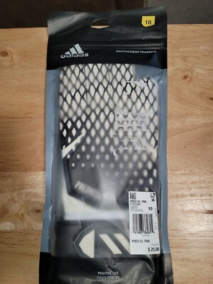 adidas Predator Training Goalkeeper Gloves GK Soccer Football White/Black FS0399