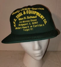 BMS Tool and Equipment Company Max Schauf Bridgeport Illinois Vintage Hat