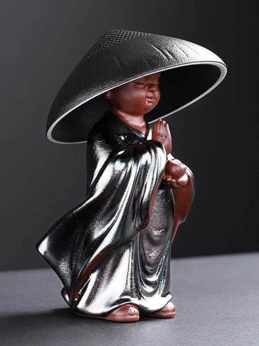 Ceramic Monk Tea Strainer Tea Leaking Creative Kung Fu Tea Set Tea Filter - Picture 2 of 5