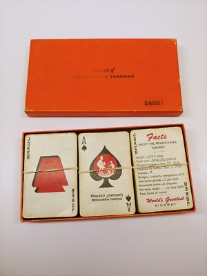 3-Pack SAMBA Canasta Pennsylvania Turnpike Howard Johnsons Playing Cards Decks