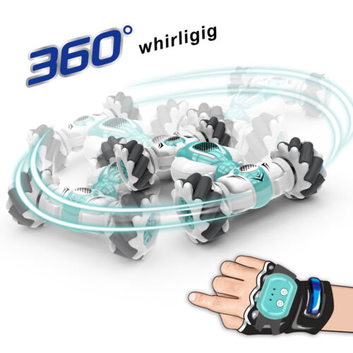 S-012 RC Stunt Car 4WD driving 360°Rotation Auto-Demo fr Kids Boys Birthday T8A8 - Picture 4 of 12