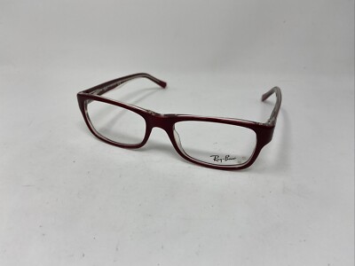 RAY BAN RB5268 5738 50-17-135 RED CRYSTAL FLEX HINGE EYEGLASSES +J27