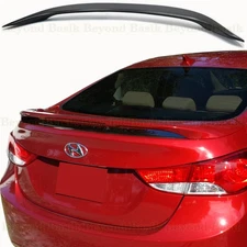 For 2011-2016 Hyundai Elantra Sedan Factory Style Spoiler Wing w/LED UNPAINTED