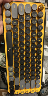 Logitech POP Keys Wireless Mechanical Emoji Keyboard - Blast, English - US