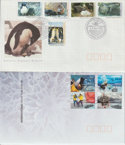 australian antarctic territory stamps 1992 wild life, polar 2008