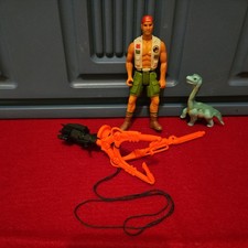 Vintage 1993 Jurassic Park- Harpoon Harrison  Series 2 Firing Double Spear